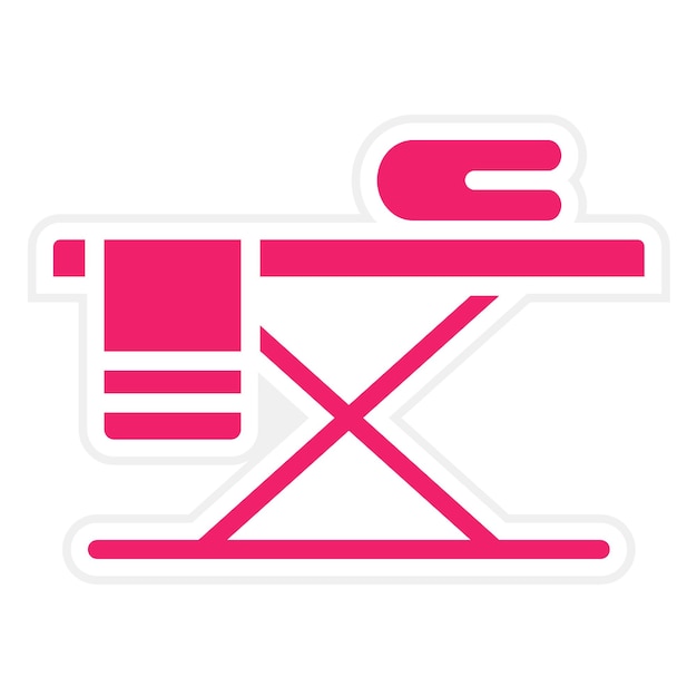Diseño vectorial Estilo del icono de la alfombra de planchado