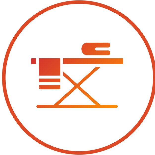 Diseño vectorial Estilo del icono de la alfombra de planchado