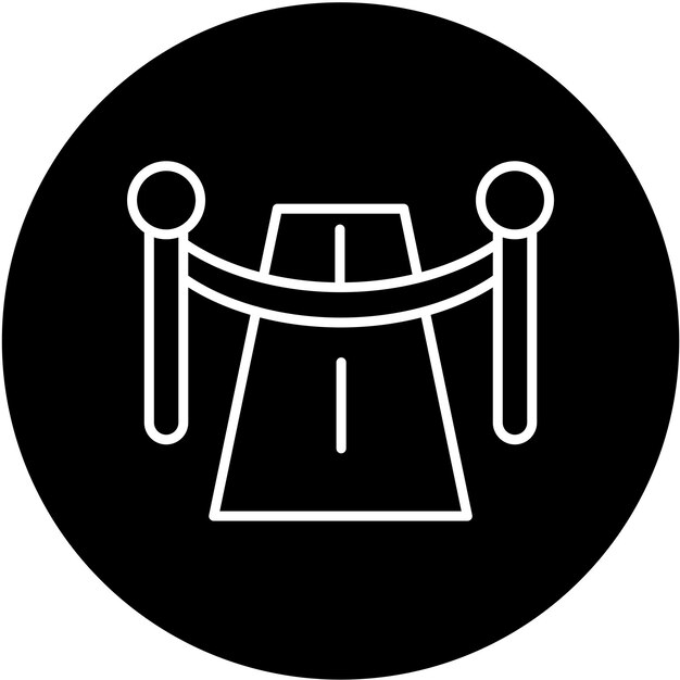 Diseño vectorial Estilo del icono de la alfombra roja