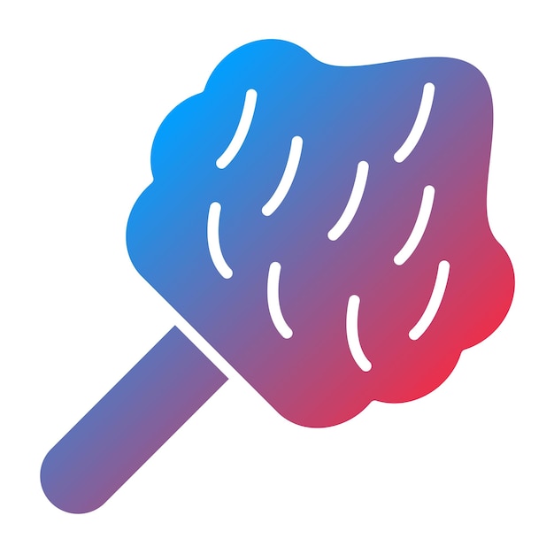Diseño vectorial de estilo de icono de algodón caramelo
