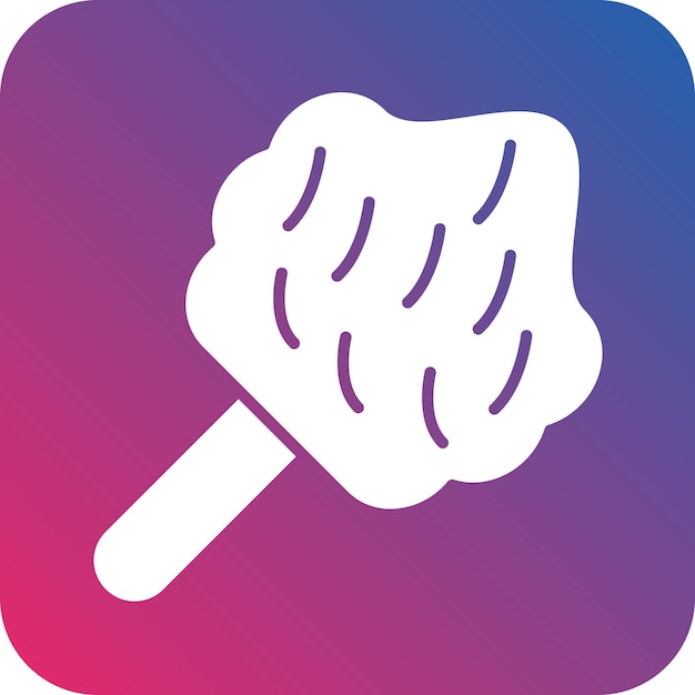 Diseño vectorial de estilo de icono de algodón caramelo
