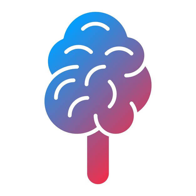 Diseño vectorial de estilo de icono de algodón caramelo