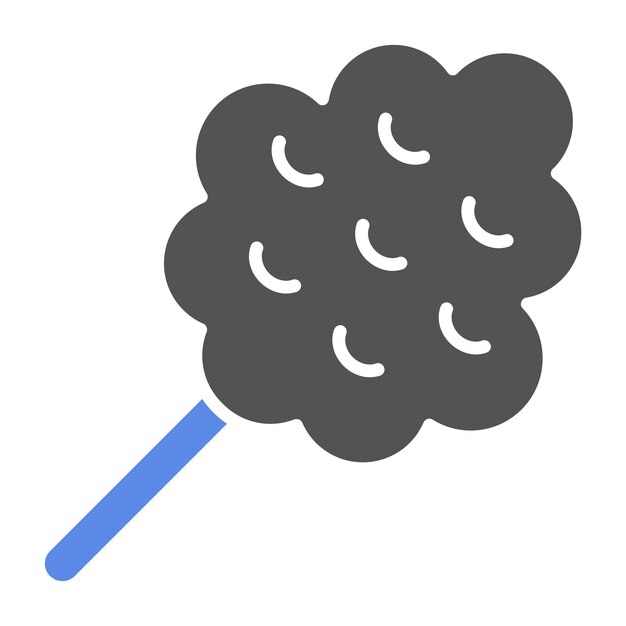 Diseño vectorial de estilo de icono de algodón caramelo