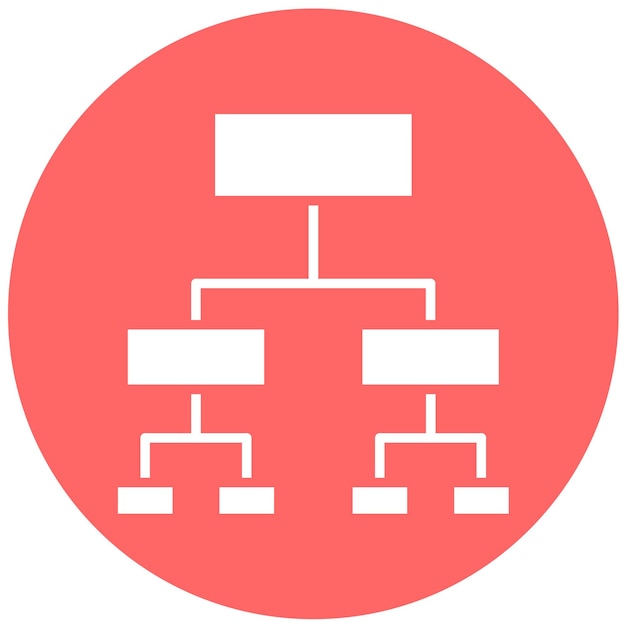 Diseño vectorial Estilo de icono de algoritmo
