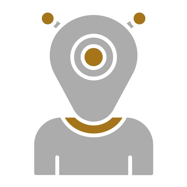 Diseño vectorial Estilo del icono alienígena