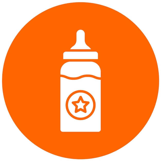 Vector diseño vectorial estilo del icono de la alimentadora para bebés