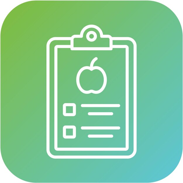 Diseño vectorial Estilo de icono de alimentos dietéticos