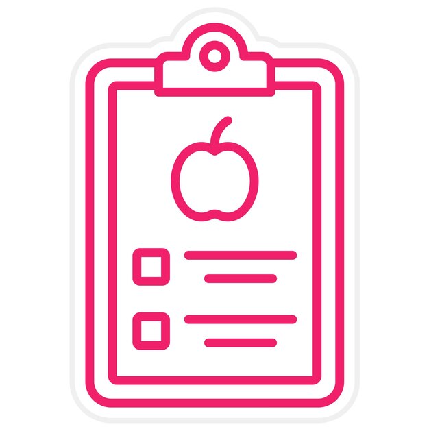 Diseño vectorial Estilo de icono de alimentos dietéticos