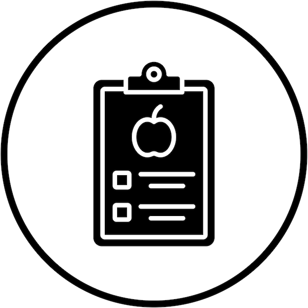 Diseño vectorial Estilo de icono de alimentos dietéticos