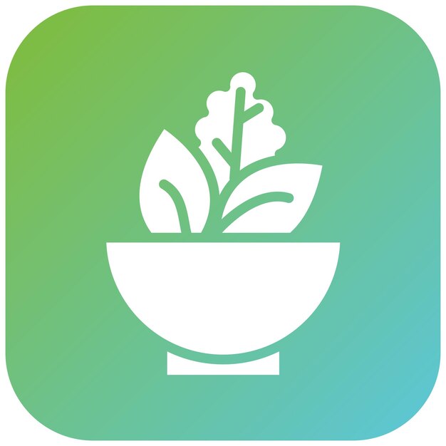 Diseño vectorial Estilo de icono de alimentos naturales