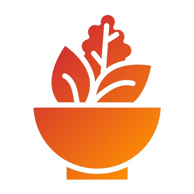 Diseño vectorial Estilo de icono de alimentos naturales