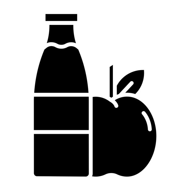 Diseño vectorial Estilo de icono de alimentos saludables