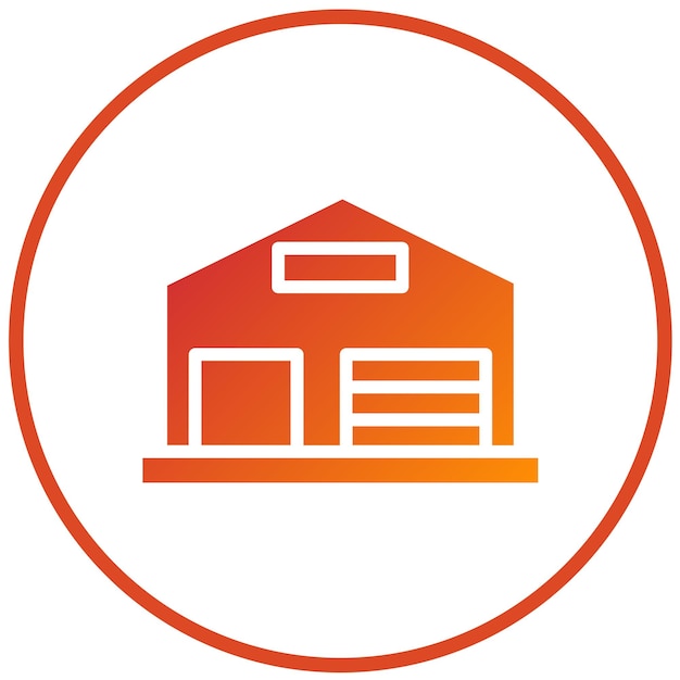 Diseño vectorial Estilo de icono de almacén sabroso