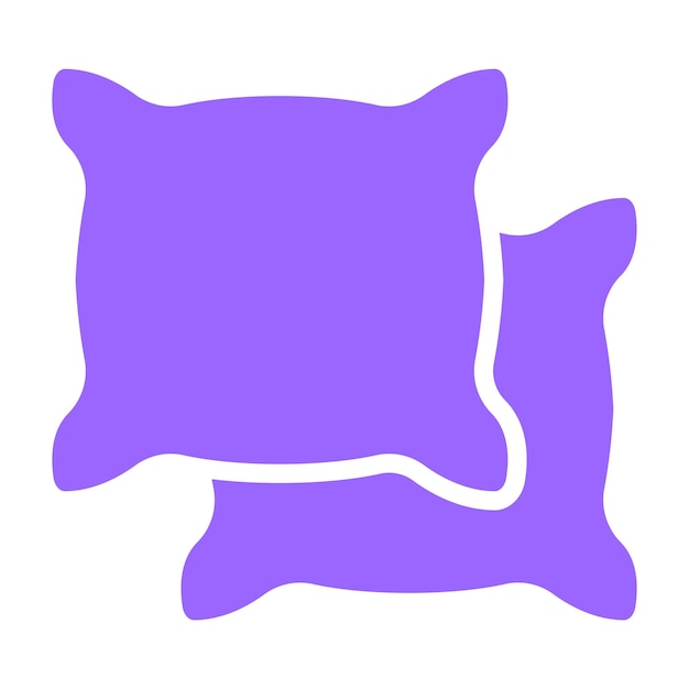 Diseño vectorial Estilo de icono de almohada abstracto