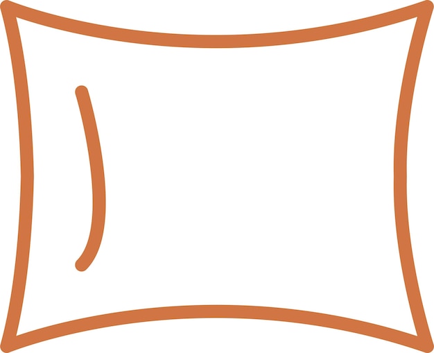 Diseño vectorial Estilo del icono de la almohada de color sólido