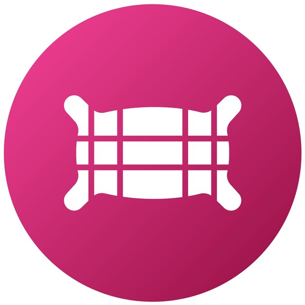 Diseño vectorial Estilo del icono de la almohada a cuadros