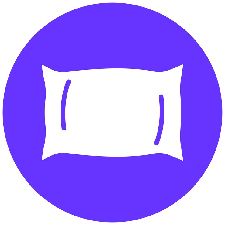 Vector diseño vectorial estilo del icono de la almohada en cuadros