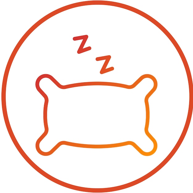 Diseño vectorial Estilo del icono de la almohada floral