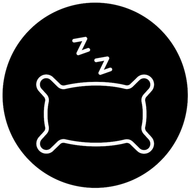 Diseño vectorial Estilo del icono de la almohada floral
