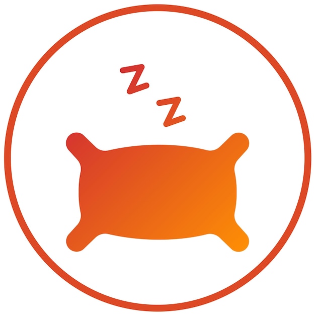 Diseño vectorial Estilo del icono de la almohada floral