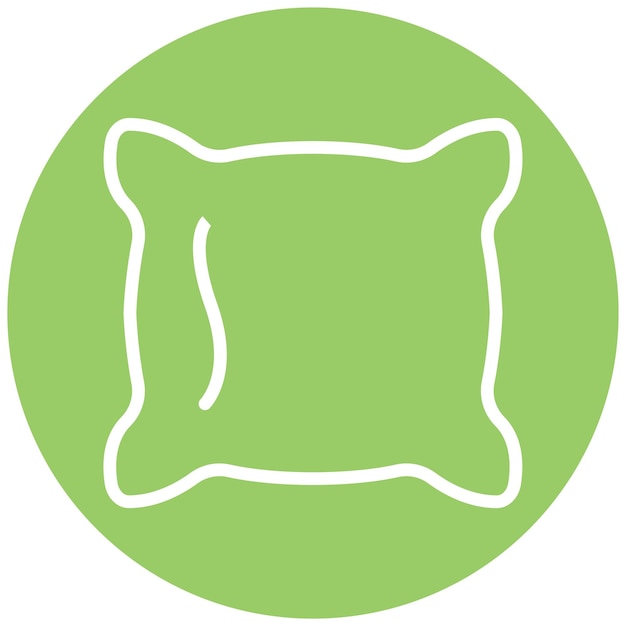 Diseño vectorial Estilo del icono de la almohada Fringe