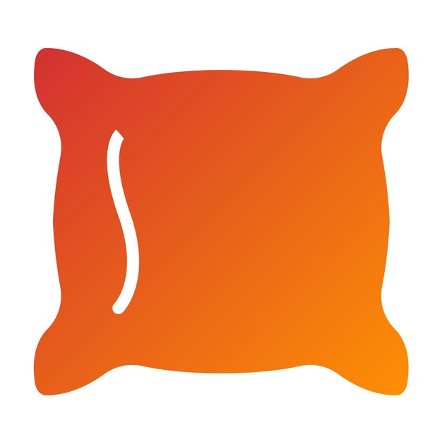 Diseño vectorial Estilo del icono de la almohada Fringe