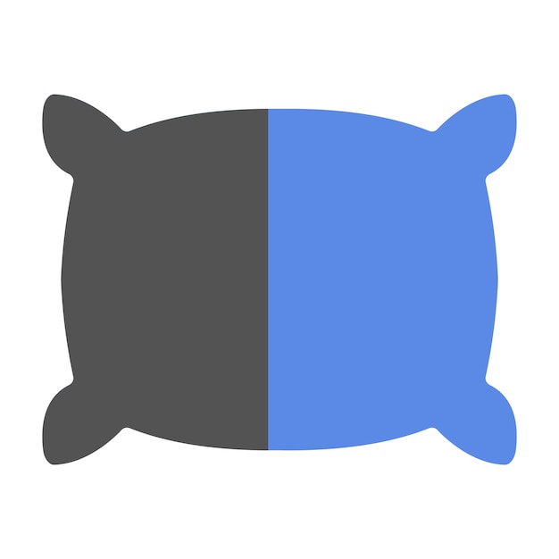 Diseño vectorial Estilo del icono de la almohada de lanzamiento