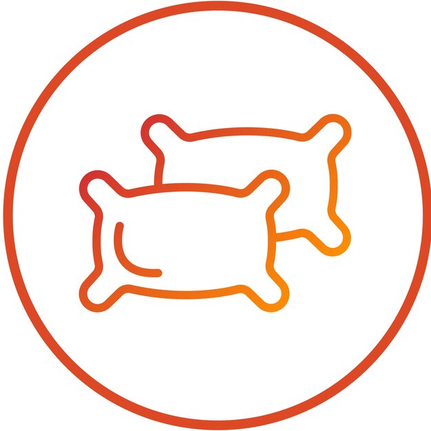 Diseño vectorial Estilo del icono de la almohada de Paisley