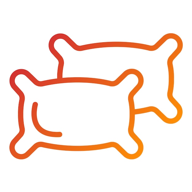 Diseño vectorial Estilo del icono de la almohada de Paisley