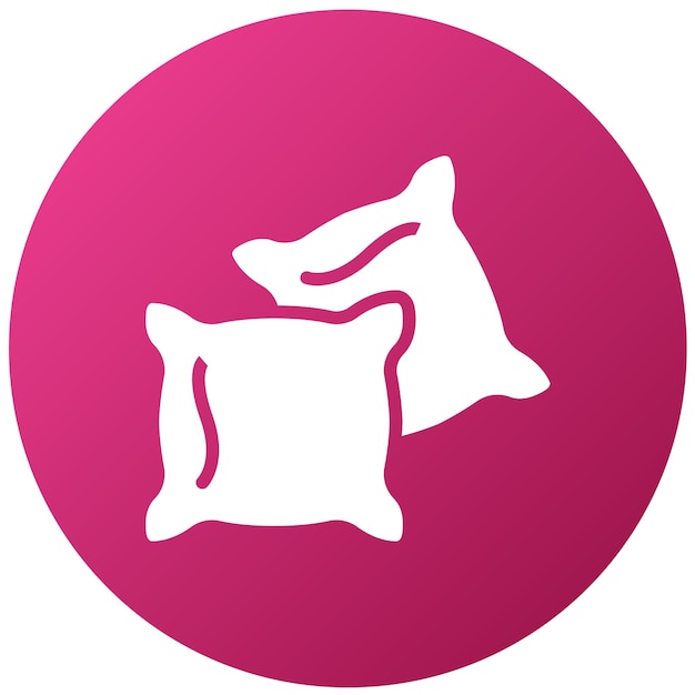 Diseño vectorial Estilo del icono de la almohada Tassel