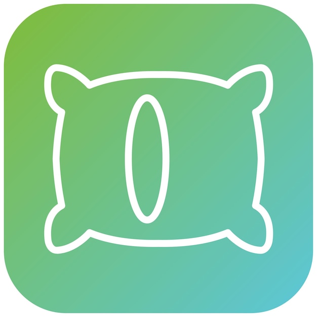 Diseño vectorial de estilo de icono de almohada
