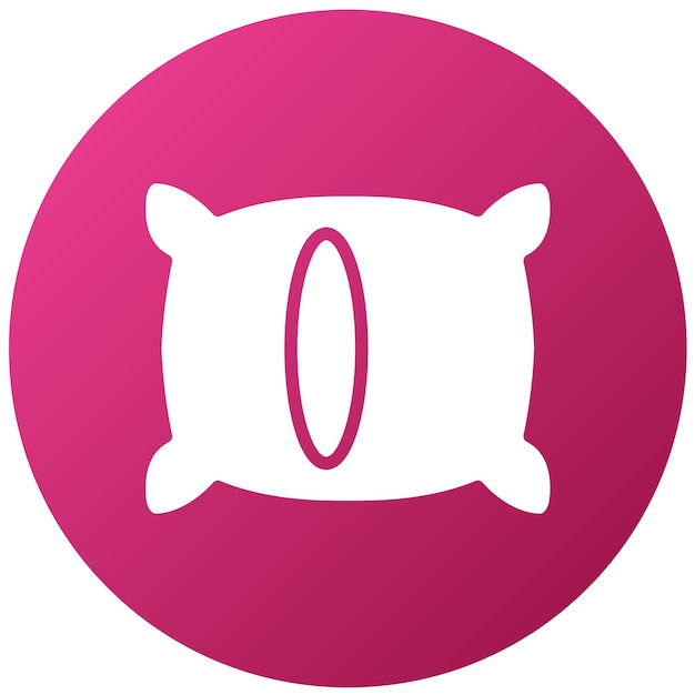 Diseño vectorial de estilo de icono de almohada