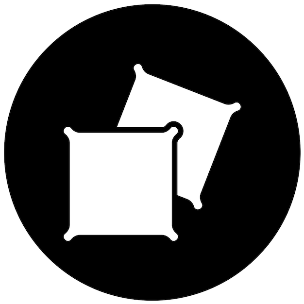 Diseño vectorial Estilo del icono de la almohada
