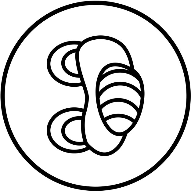Diseño vectorial del estilo del icono de las almohadillas del codo