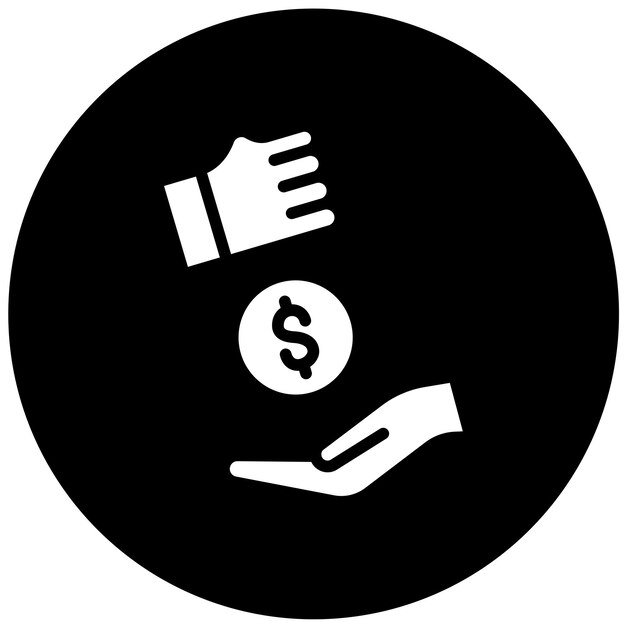 Diseño vectorial Estilo de icono de Alms