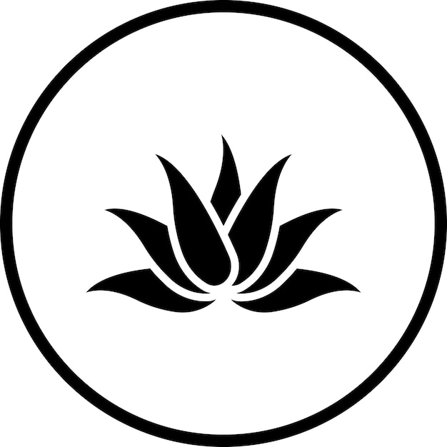 Diseño vectorial Estilo de icono de aloe vera