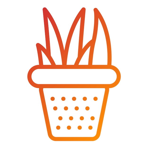 Diseño vectorial Estilo de icono de aloe vera