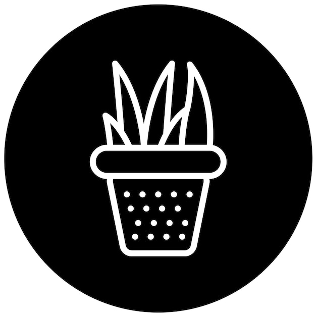 Diseño vectorial Estilo de icono de aloe vera