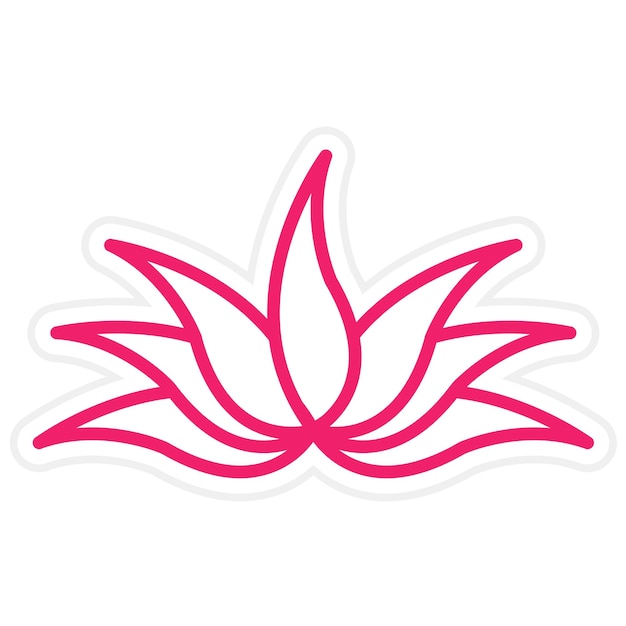 Diseño vectorial Estilo de icono de aloe vera