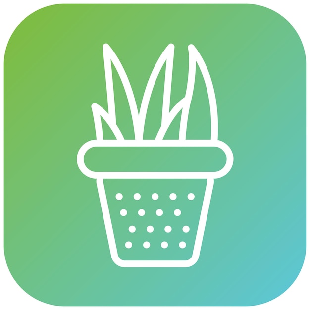 Diseño vectorial Estilo de icono de aloe vera