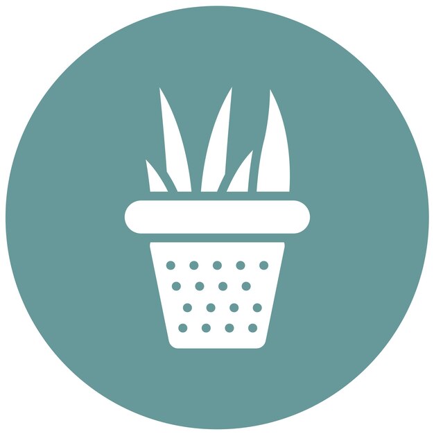 Diseño vectorial Estilo de icono de aloe vera