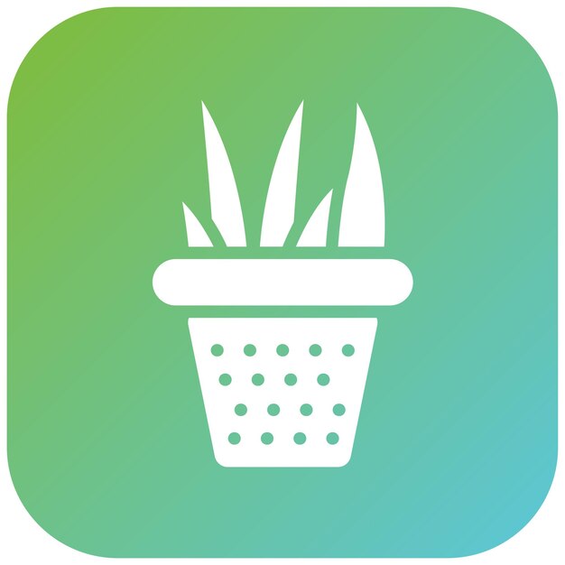 Diseño vectorial Estilo de icono de aloe vera