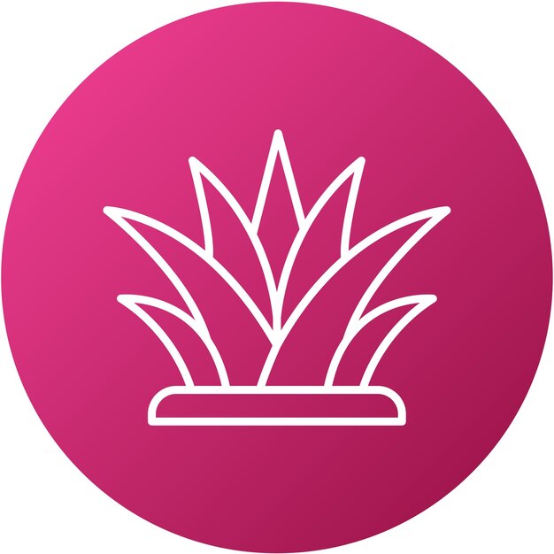 Diseño vectorial Estilo de icono de aloe vera