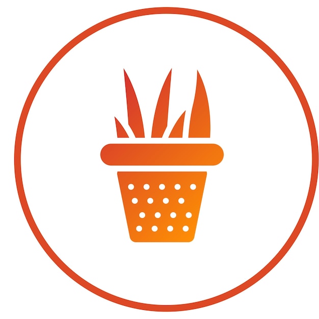 Diseño vectorial Estilo de icono de aloe vera