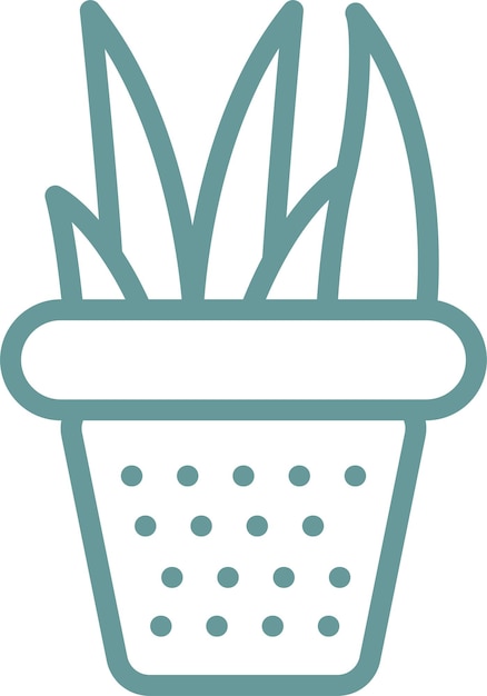 Diseño vectorial Estilo de icono de aloe vera