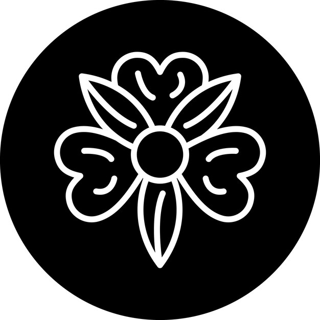 Diseño vectorial Estilo de icono de Alstroemeria
