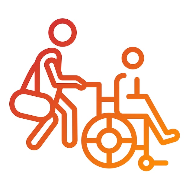 Diseño vectorial Estilo del icono de alta del paciente