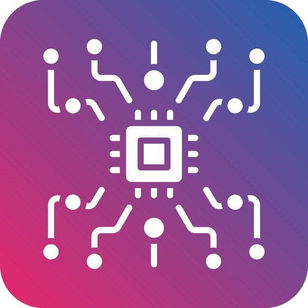 Diseño vectorial Estilo de icono de alta tecnología
