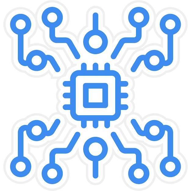 Diseño vectorial Estilo de icono de alta tecnología
