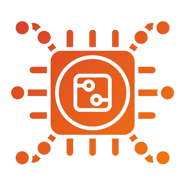 Diseño vectorial Estilo de icono de alta tecnología